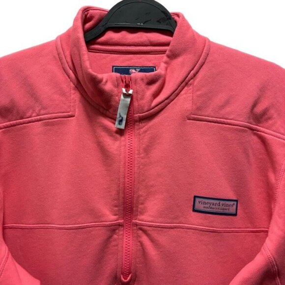 Vineyard Vines Mens Shop Garment -Dyed Shep Pullover shirt Size  M In Sailor Red - Picture 3 of 8